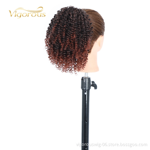 New Fashion Darling Wholesale Lowest Price Fiber Wigs Jerry Curly For Women Extension Ombre Braiding Hair Synthetic